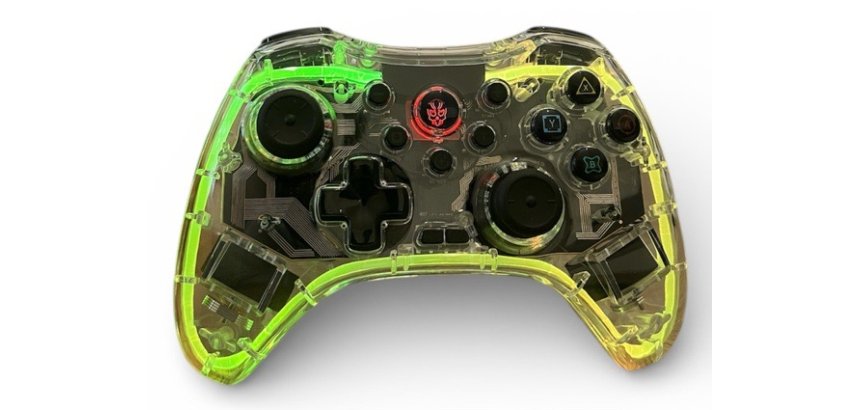 Skull Factory SF-ACC0108 Gaming Controller Transparent Gamepad Analogue / Digital Nintendo Switch 2, Nintendo Switch, Android, iOS