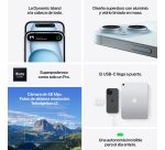 Apple iPhone 15 15,5 cm (6.1") SIM doble iOS 17 5G USB Tipo C 256 GB Azul