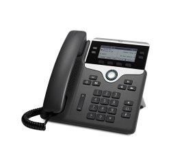 Cisco 7841 téléphone fixe Noir, Argent 4 lignes LCD