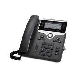 Cisco 7841 téléphone fixe Noir, Argent 4 lignes LCD