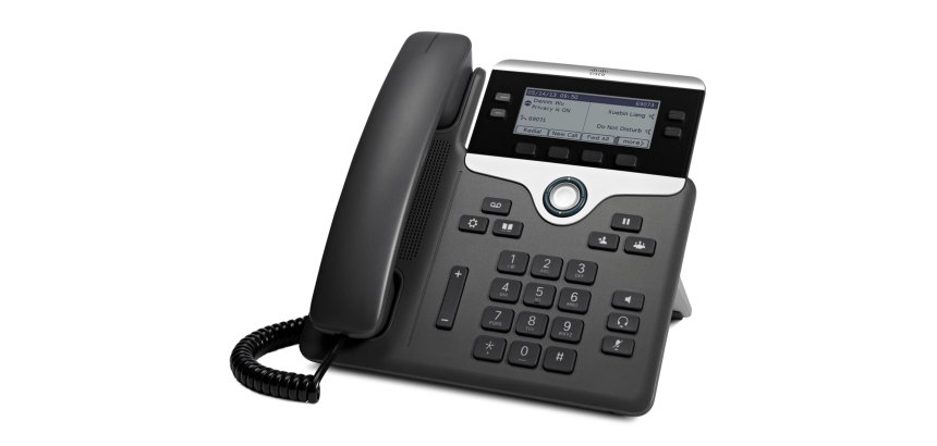 Cisco 7841 téléphone fixe Noir, Argent 4 lignes LCD
