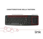 LINK Kit Tastiera Italiana 108 Tasti E Mouse Ottico Con Cavo Usb