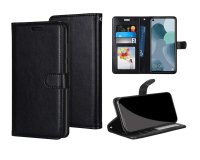 DLH Etui folio noir porte cartes avec rabat pour Samsung Galaxy A21s