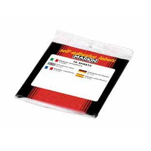 Markin X10058 etichetta autoadesiva Rettangolo con angoli arrotondati Permanente Bianco 30 pz