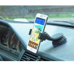 DLH Support voiture pour smartphone a fixer sur pare-brise ou sur tableau de bord