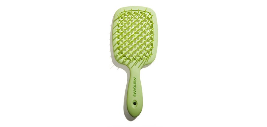 Muitomas HAIRBRUSHGN spazzola e pettine Adulto Spazzola piatta Verde 1 pz