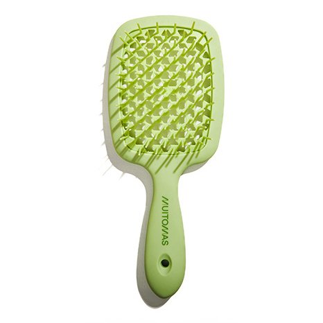 Muitomas HAIRBRUSHGN spazzola e pettine Adulto Spazzola piatta Verde 1 pz