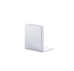 Serre-livres maul aluminium coins arrondis 10x10x13cm     coloris argent