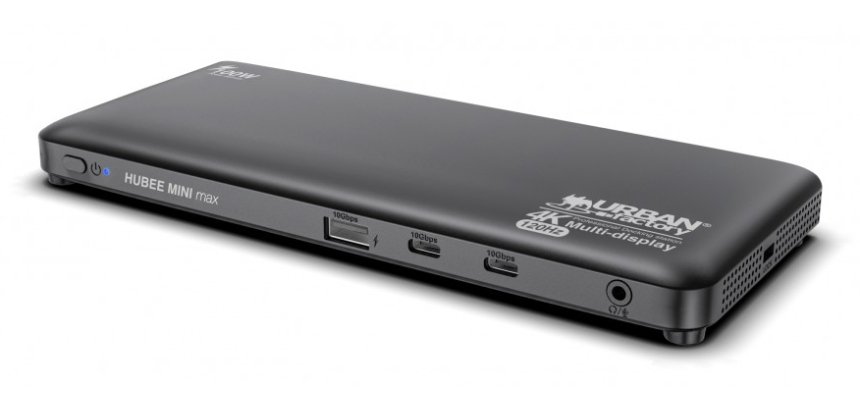 Urban Factory TCD49UF base para portátil y replicador de puertos USB Tipo C Negro