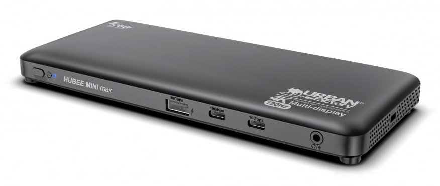 Urban Factory HUBEE MINI Station Accueil USB-C 4K 100W - Support Ordinateur Noir