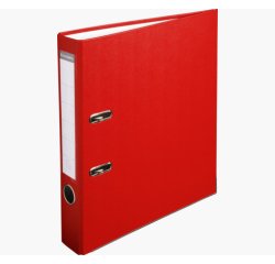 Classeur levier exacompta polypropylène a4 32x29cm dos 5cm oeillet préhension renforts métalliques coloris rouge