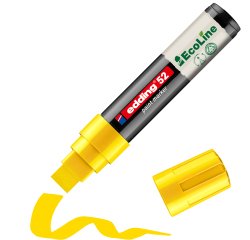 Marqueur edding 55 peinture base eau pointe      biseautee 4/15mm coloris      jaune