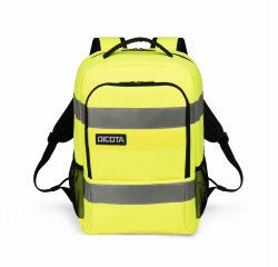 DICOTA P20471-17 sac à dos Noir, Gris, Jaune Polyéthylène téréphtalate recyclé (rPET)