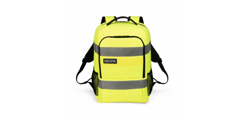 DICOTA P20471-17 sac à dos Noir, Gris, Jaune Polyéthylène téréphtalate recyclé (rPET)