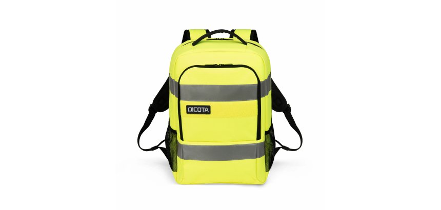 DICOTA P20471-17 sac à dos Noir, Gris, Jaune Polyéthylène téréphtalate recyclé (rPET)