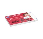 Fiches Bristol flash 2.0 Oxford 75x125mm 32 fiches s/film ligné 7mm cadre blanc