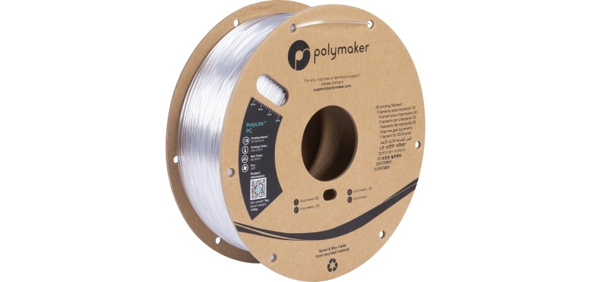 Polymaker PC01001 3D-printmateriaal Polycarbonaat (PC) Transparant 1 kg