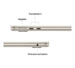 Apple MacBook Air Apple M M4 Portátil 34,5 cm (13.6") 24 GB 512 GB SSD Wi-Fi 6E (802.11ax) macOS Sequoia Beige