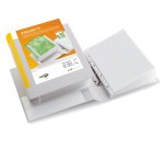 Raccoglitore personalizzabile Stelvio TI - 22 x 30 cm - 2 anelli a D 50 mm - dorso 7,5 cm - bianco - Sei Rota