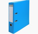 Classeur levier exacompta a4 polypropylène 22/10e dos 80mm coloris bleu clair