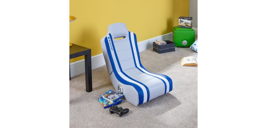 X Rocker Shadow 2.0 Console Gaming Chair Padded Seat Blue, White