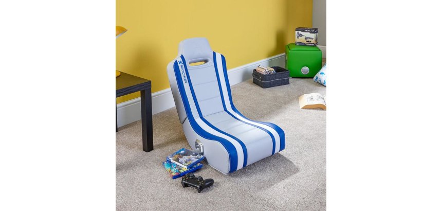 X Rocker Shadow 2.0 Console Gaming Chair Padded Seat Blue, White