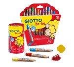 Crayon couleur giotto be-bè maxi testé dermatologiquement étui 12 unités + 1 taille-crayon