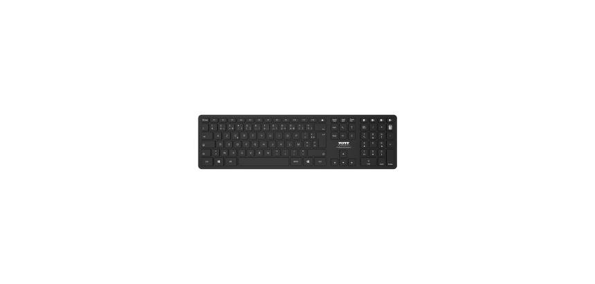 Port Designs 900903-R-FR clavier Maison RF sans fil + Bluetooth AZERTY Français Noir