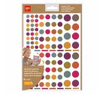 Gommette apli kids kraft rondes tailles et coloris     assortis 624 unites