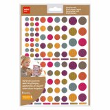 Gommette apli kids kraft rondes tailles et coloris     assortis 624 unites