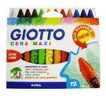 Giotto Astuccio 12 Cera Maxi - Diametro 11,5Mm