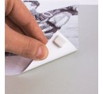 Pâte adhésive apli tack blanche pré-découpée en carrés enlevable réutilisable supporte jusqu'à 75g pack 102 unités