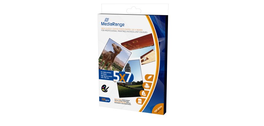 MediaRange MRINK114 pak fotopapier Wit Glans