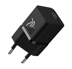 Baseus GaN5 20W Mini Universal Negro Corriente alterna Carga rápida Interior