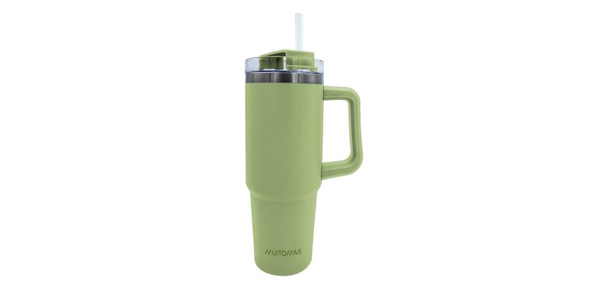 Muitomas TRAVELMUG900GN tazza da viaggio 900 ml Verde Acciaio inox