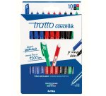 Tratto F832700 ballpoint pen Black, Blue, Green, Red Stick ballpoint pen 10 pc(s)