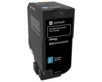 Lexmark - à rendement élevé - cyan - original - cartouche de toner - LCCP, LRP, Entreprise Lexmark