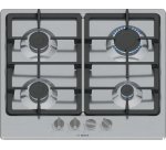 BOSCH Plaque gaz PGP6B5K90, Série 4, Inox, Thermocouple