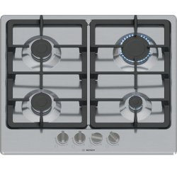 BOSCH Plaque gaz PGP6B5K90, Série 4, Inox, Thermocouple