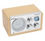 Denver TR-63LW radio Personal Analógica Bamboo, Plata