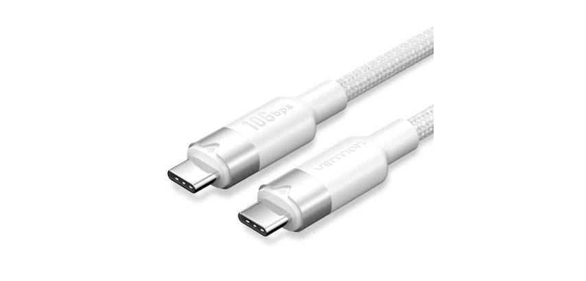 Vention TRGWF cable USB USB 3.2 Gen 2 (3.1 Gen 2) 1 m USB C 10 Gbit/s 100 W Blanco