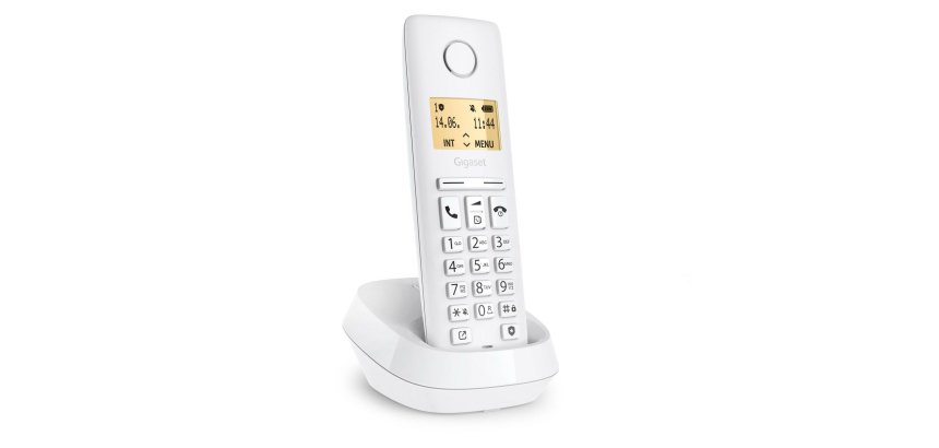 Gigaset PURE 100 Telefono analogico/DECT Identificatore di chiamata Bianco