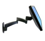 Ergotron 200 Series Wall Mount Arm, 2 Extensions 61 cm (24") Muur Zwart