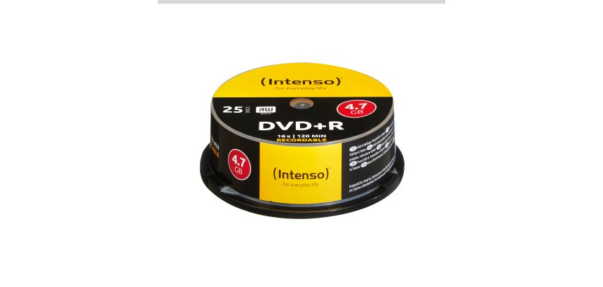 Intenso DVD+R 4.7GB, 16x 4,7 GB 25 pz