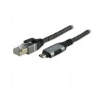 MCL MC1D99AZZ03CRJ452 changeur de genre de câble USB C RJ-45 Noir, Gris