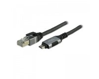 MCL MC1D99AZZ03CRJ452 changeur de genre de câble USB C RJ-45 Noir, Gris