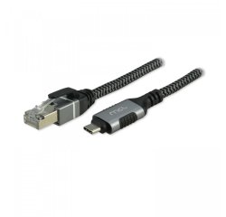MCL MC1D99AZZ03CRJ452 changeur de genre de câble USB C RJ-45 Noir, Gris