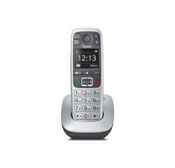 Gigaset E 560 Telefono DECT Identificatore di chiamata Nero, Argento