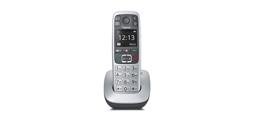 Gigaset E 560 Telefono DECT Identificatore di chiamata Nero, Argento