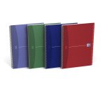 Répertoire Oxford office Essentials A4 ligné 7mm 180 pages reliure spirale couverture carte coloris assortis